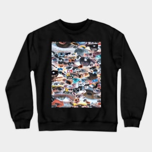 Eyes Surreal Abstract Collage. Crewneck Sweatshirt